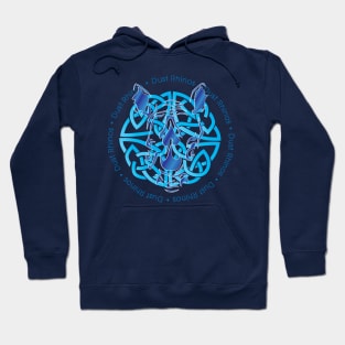 Dust Rhino Blue Knotwork Hoodie